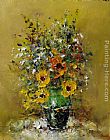 Ioan Popei Yellow Flowers 03 painting